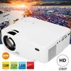 Full HD 1080P LED Projector 176'' Display Supported Portable 7000 Lumens Multimedia LCD Lamp Life Compatible with TV