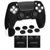 Protective Cover for PlayVital Ps5 Improved Silicone Cover Compatible with Charging 6 Thumb Grip Caps and 2 Stickers 3D Stud and Shockproof Controller