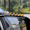 Cute Mini Chickens Car Dashboard Accessories Fun Chicks Car Rearview Mirror Decor Interior Ornaments Fairy Garden Home Car Gifts