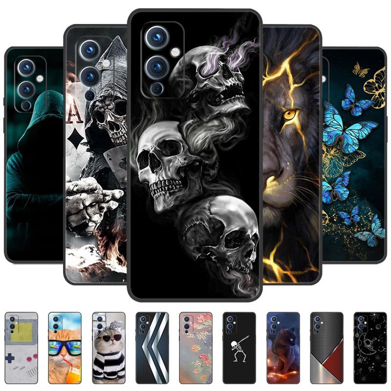 For OnePlus 9 Pro Case Fashion Luxury Printed Back Cover For OnePlus 9R 9RT Phone Case Soft TPU Silicone Funda Cover Coque