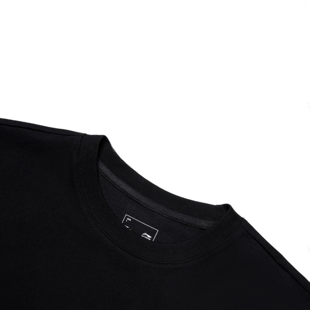 Футболка с круглым вырезом и короткими рукавами с принтом логотипа Li Ning, соревновательные полосатые удобные шорты, повседневный спортивный костюм, спортивный костюм унисекс YHSV373-2+YAPV001-1