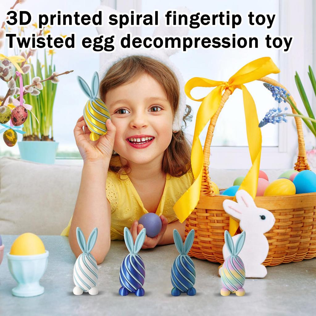 3D-печатное спиральное яйцо-игрушка Игрушка для снятия стресса