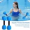 1 Pair Water Sports Dumbbells Portable Aquatic Foam Dumbbells Easy To Grasp