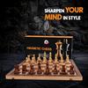 16 Inches Wooden Handcrafted Magnetic Chessboard Set|Tournament-Style Chess Set with Premium Build,Magnetic Pieces