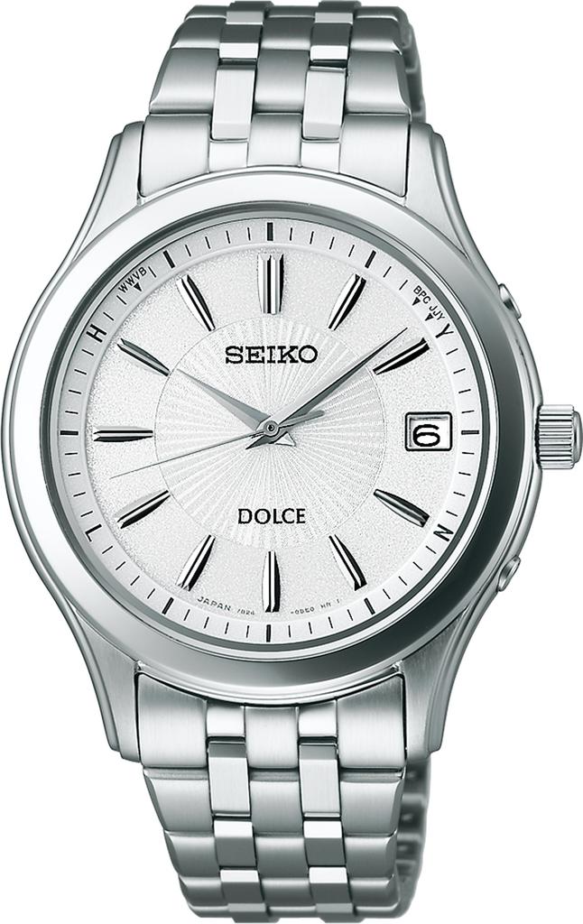 Seiko Watch Dolce Solar Watch with Sapphire Crystal and Super Clear Silver Men's Radio-Controlled Coating, SADZ123,