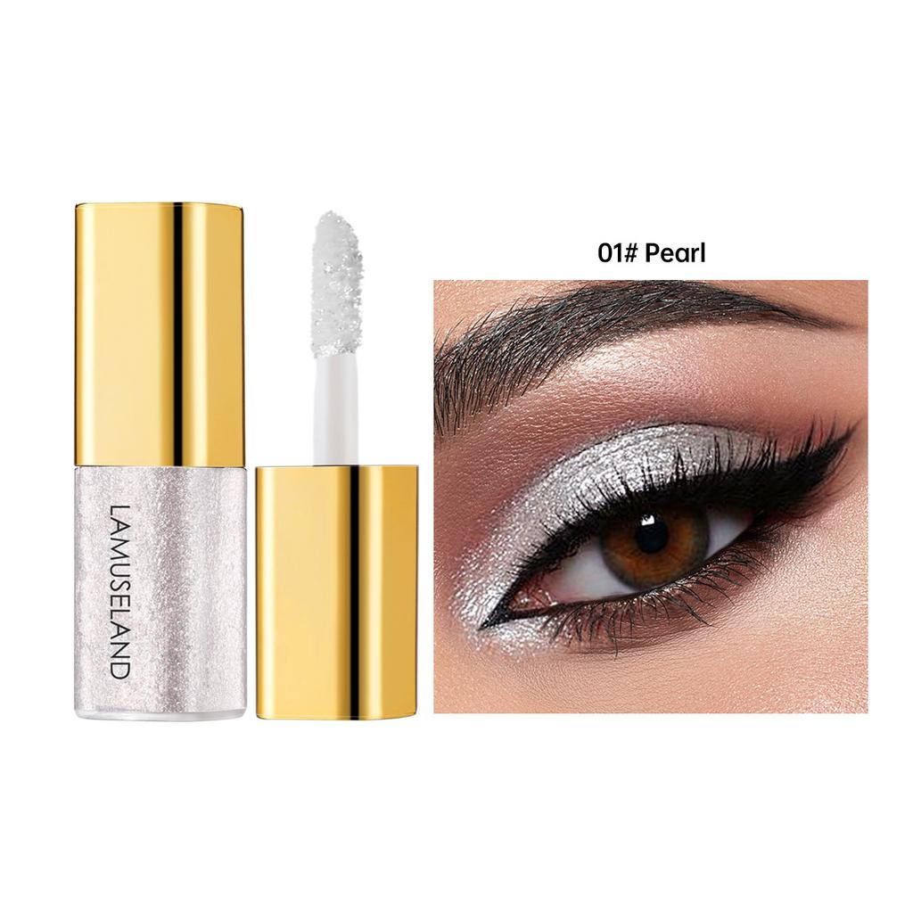 Pearlescent Liquid Eye Shadow Stick Metallic Bronze Brown Champagne Cream Glitter Diamond Highlight Eye Contour Makeup Shimmer