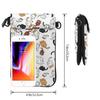 Cute cat pattern smartphone genuine leather shoulder and mini popular crossbody bag [JMI] pouch, bag, thin, ladies' men's pouch, wallet,