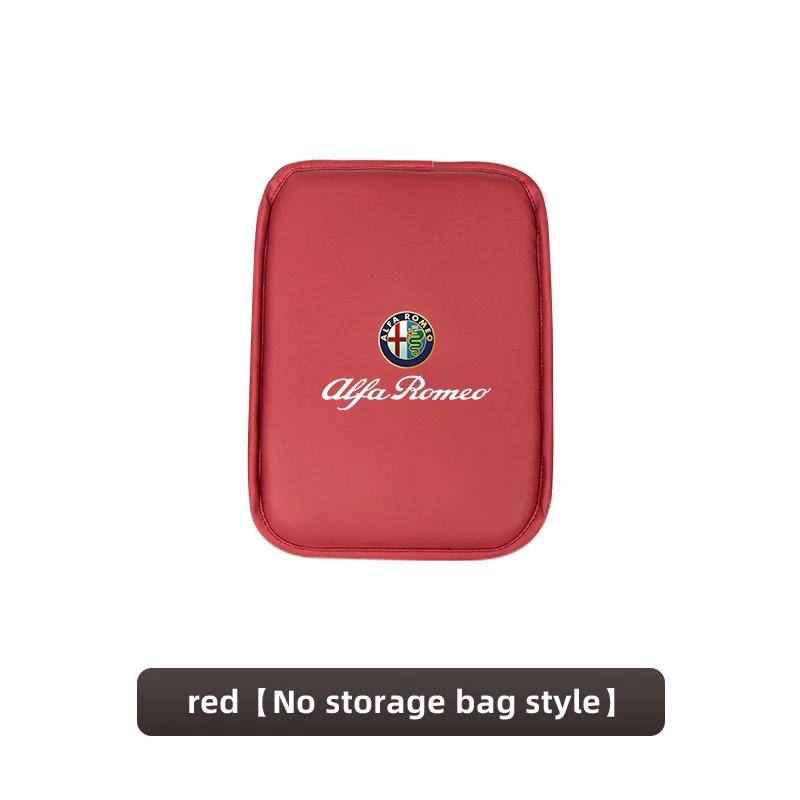 MQHWD1 Car Armrest Cover Cushion Armrest Box Protective Pad For Alfa Romeo Giulia Stelvio Giulietta 156 159 147 Mito Tonale Brera Disco