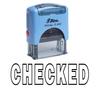 CHECKED Self Inking Rubber Stamp Office Стационарная индивидуальная блестящая печать