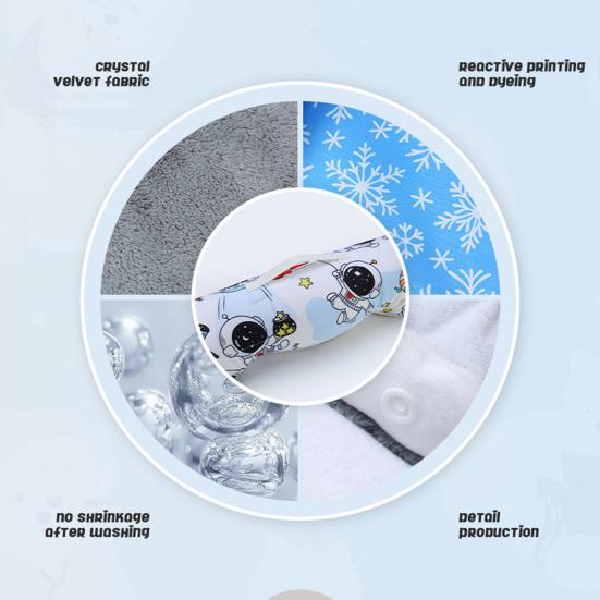 Toddler Nap Mat Soft Washable Roll-up Design Cartoon Print Kid Sleeping Mat with Removable Pillow Children Sleeping Bag