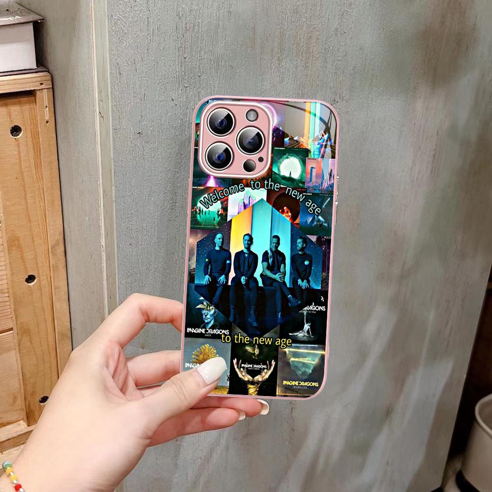 Imagine Dragons Phone Case Tempered Glass For iphone 14 13 12 11 Pro Mini XS MAX 14Plus X XS XR Fundas