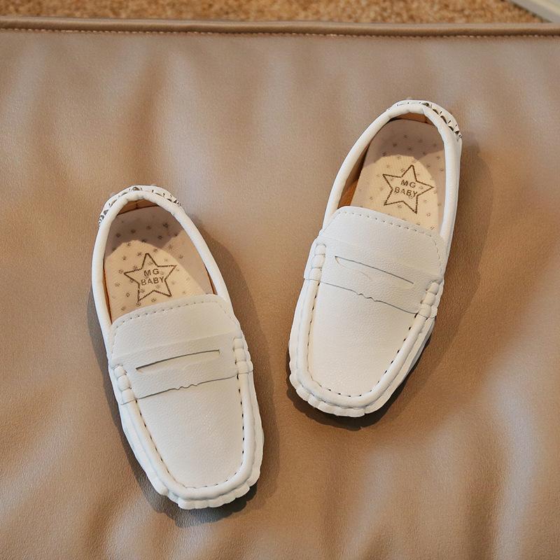 2024 Spring and Autumn British Style Soft Simple Solid Colour Breatheable Light Slip-on Non-slip Flat-Heel Casual Shoes for Boys