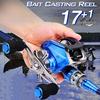 Рыболовная катушка 17 + 1BB6.3:1 Gear Than Blue Metal Морская рыбалка Рыболовная катушка для энтузиастов рыболовной снасти