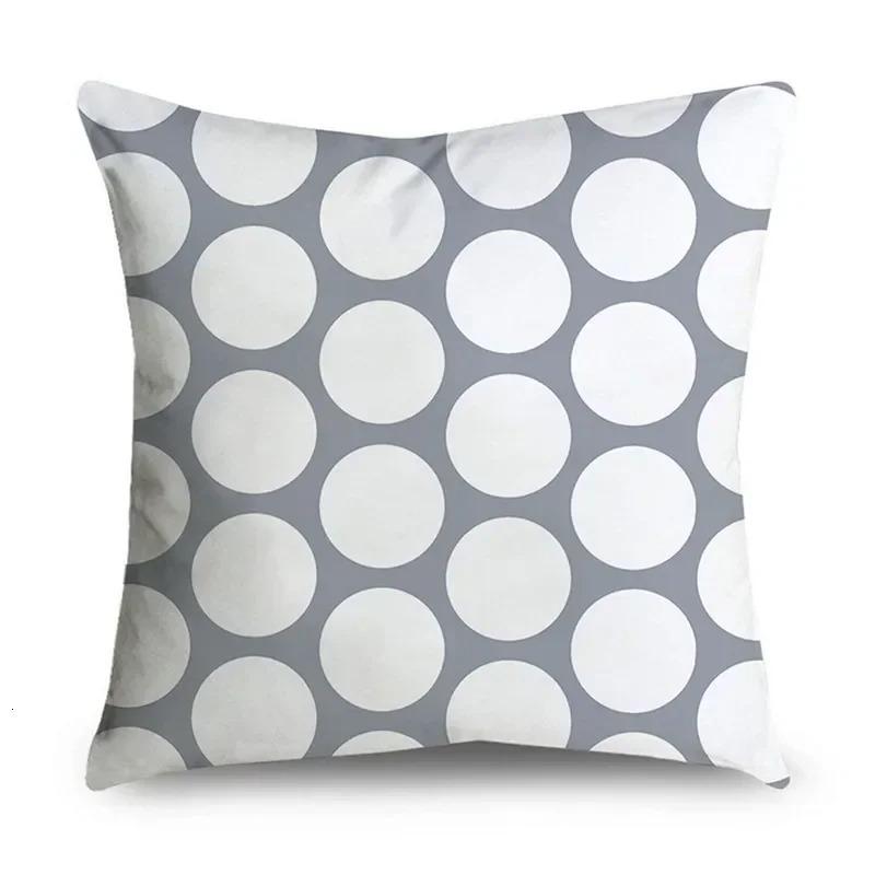 Home Decor Grey Stripe Geometric Cushion Cover Sofa Cover Bedroom Sofa Pillow Cover