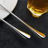 Посуда Крем Кухня Десерт, Чайная ложка, Ложки, Стальная кофейная ложка Креативная чайная ложка с длинной ручкой Десертная ложка для закусок