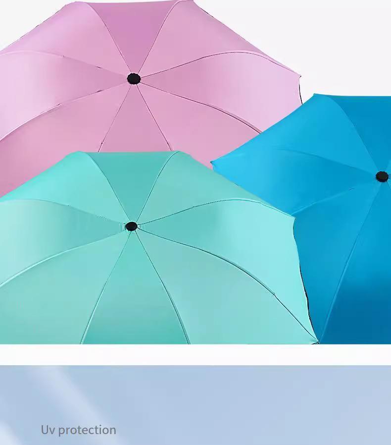 Rain or Shine: Color-Changing Three-Fold UV-Protective Umbrella