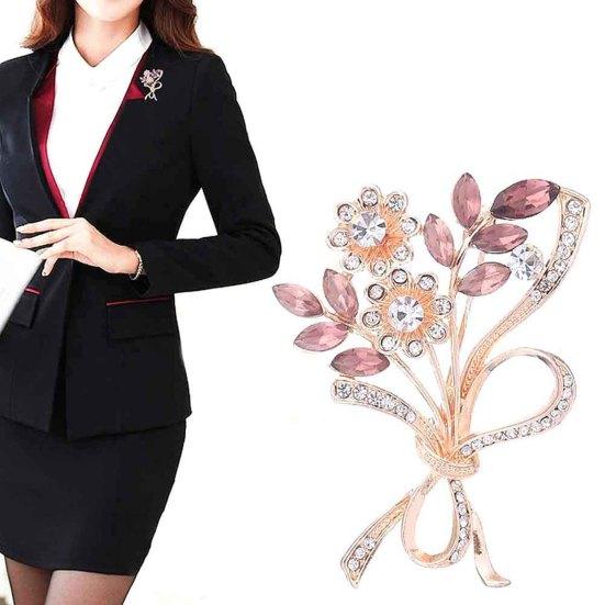 Брошь в форме цветка, универсальные экологически чистые материалы, декоративная брошь с цветочным принтом, булавка для подарка