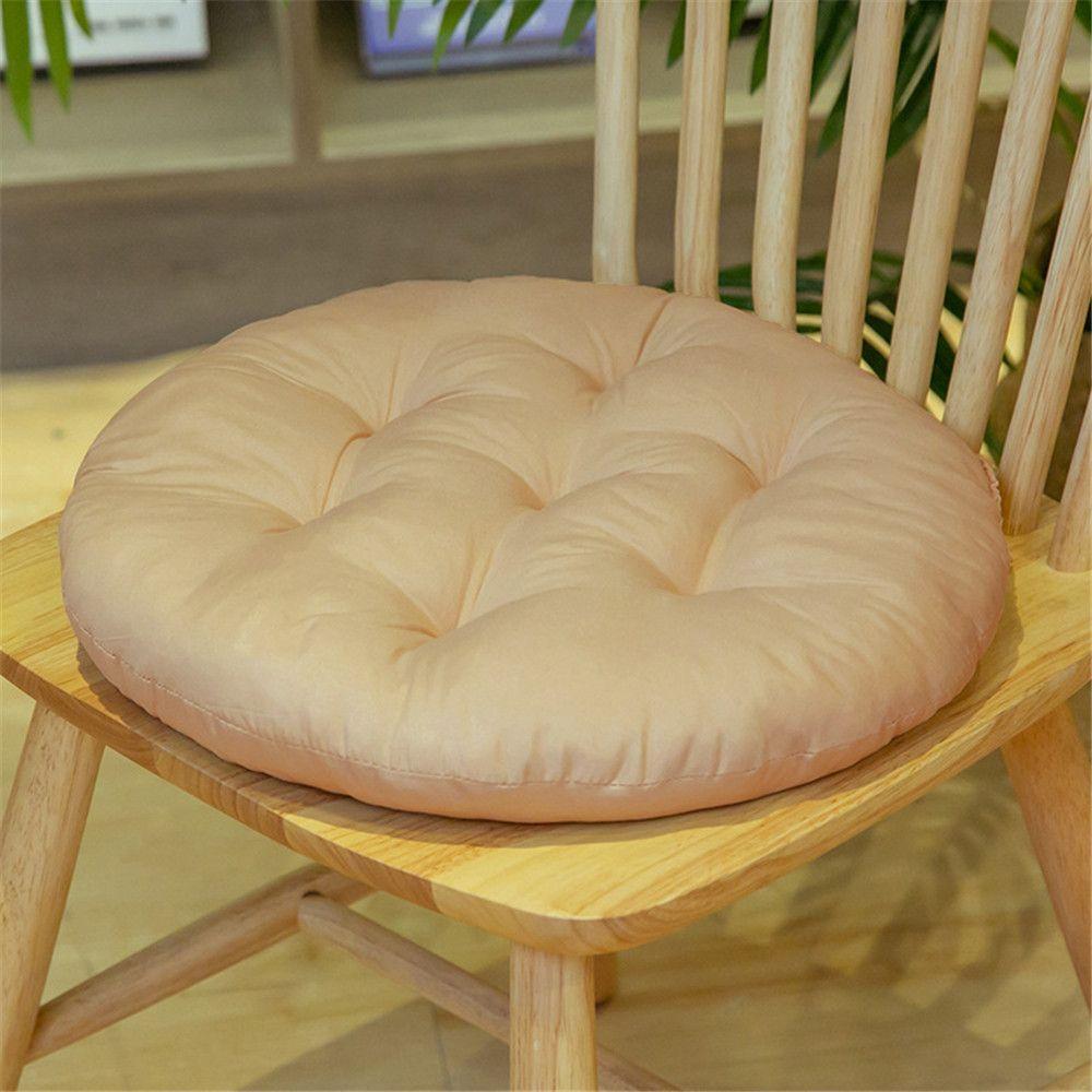 Nap Pillow Chair Cushion Solid Color Round Cushion Durable Tatami Mat Winter