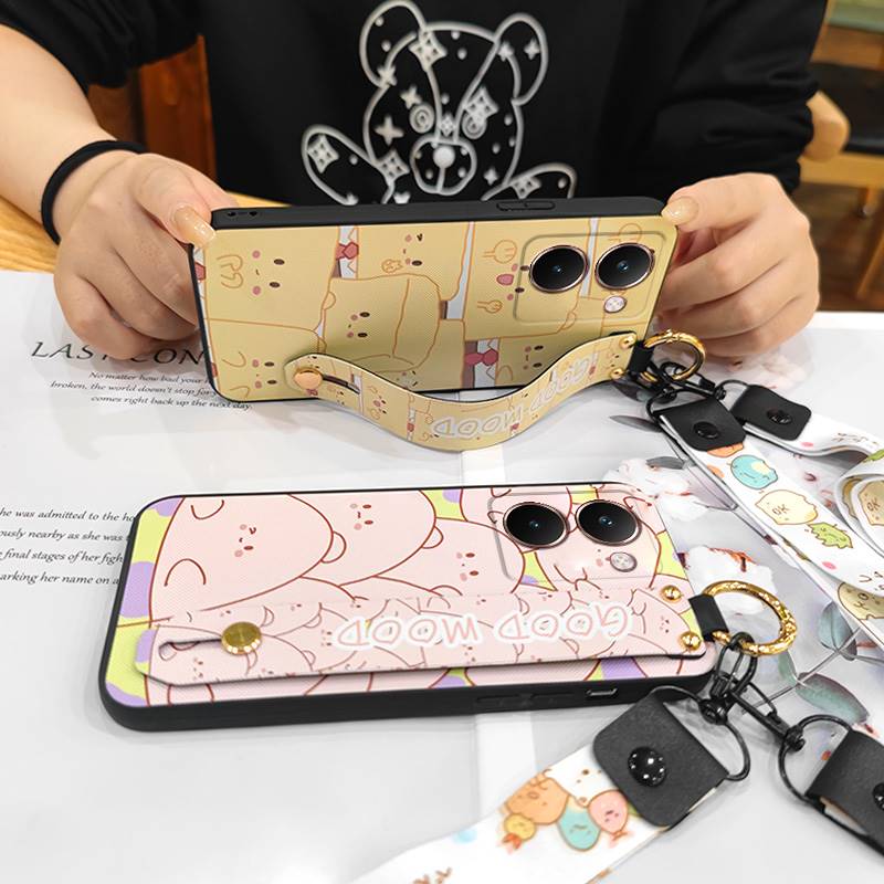 Чехол-подставка с задней крышкой для Realme P3 Ultra 5G, грязеотталкивающий, прочный, милый браслет, модный дизайн, защитный