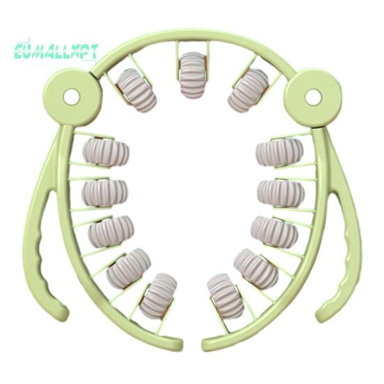 Многофункциональные круглые зажимы для ног, вращающийся на 360 градусов, 13-колесный роликовый массажер для мышц ног, шеи, рук, рук, расслабляющий массажер для мышц, оборудование для спортивной йоги в помещении