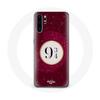 Case for Huawei P30 - Harry Potter - Platform 9 3/4 - Soft - Red - Synthetic Protection