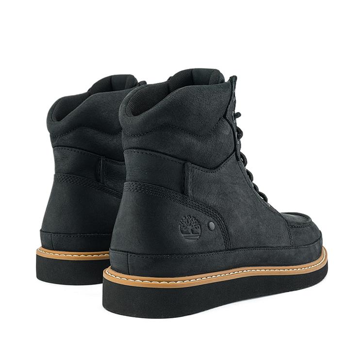 Timberland Мужской ботинок Newmarket Mid на шнуровке Черный из натуральной кожи A698FW02