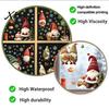 Decorative Glass Stickers Christmas Gnome Window Cling, Waterproof Snowflake Decal, PVC Decals Faceless Dwarf Static Sticker for Holiday Decoration