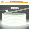 220V Dimmable COB LED Neon Strip Light with Dimmer Waterproof EU UK Plug Warm Natural White 288LED Flexible Neon Lamp Home Decor