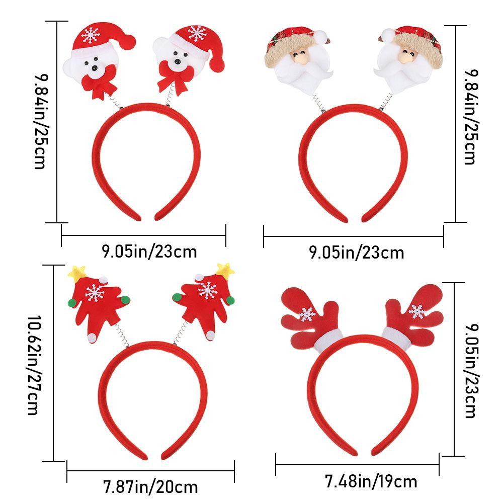 Santa Claus Lovely Christmas Decorations Christmas Headbands Reindeer Headwear Xmas Hairband