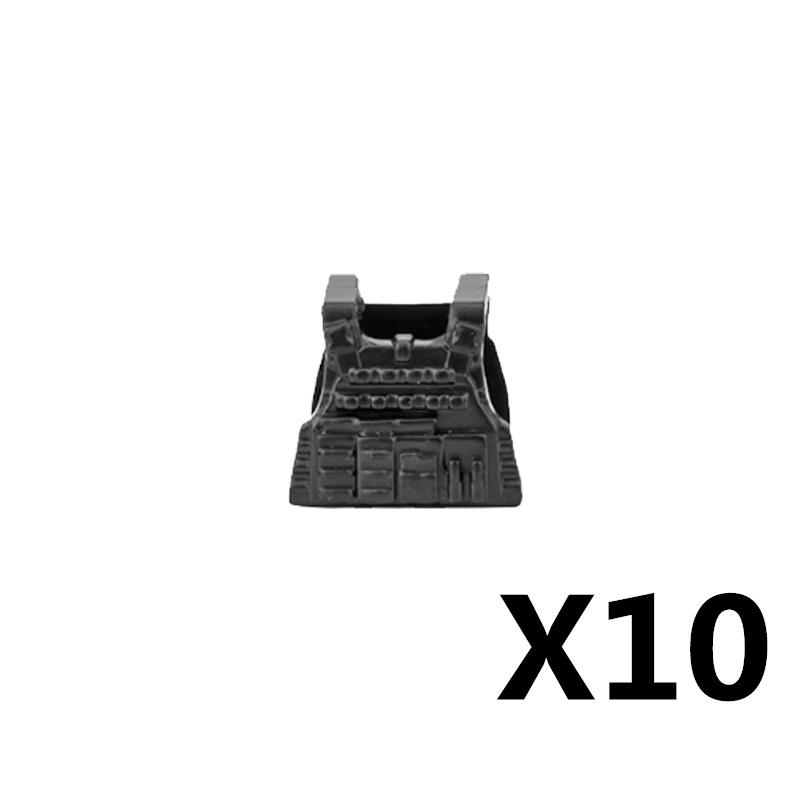 MOC Военная Фигурка Аксессуары Строительные Блоки Альфа Шлем SWAT Жилет Рюкзак Наколенники Оборудование Ночного Видения Кубики Игрушка K017