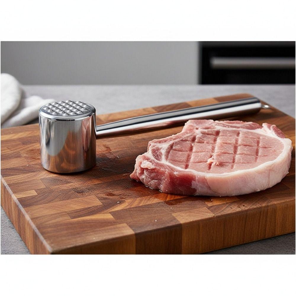 Rust-proof Dual-head Use Meat Tenderizer Hanging Meat Mallet Household Meat Knocker Restaurant