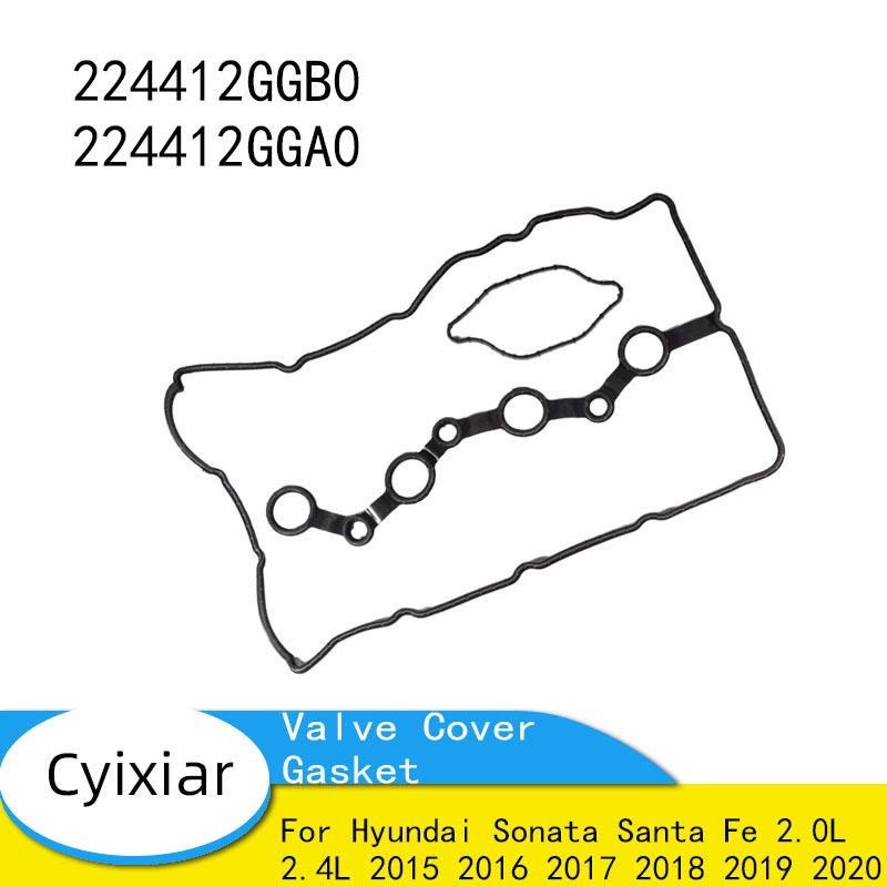 Для Hyundai Sonata Santa Fe 2.0L 2.4L 2015 2016 2017 2018 Резиновый комплект прокладок клапанной крышки 224412GGB0 224412GGA0