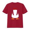 Penguin Suit Christmas T Shirt Xmas Vintage Washed Stylish Homme Versatile Unisex Top For Everyday Wear Designer Clothes