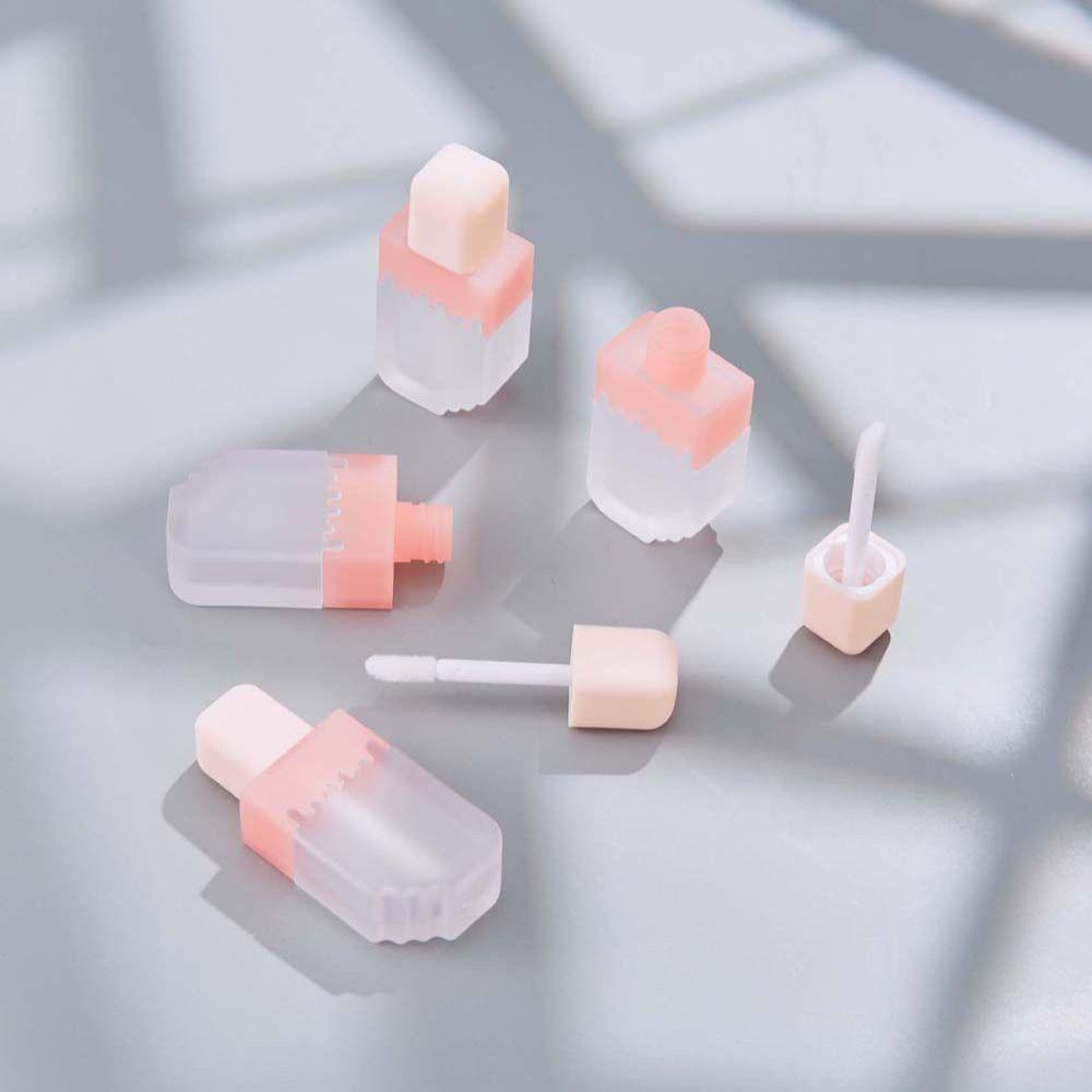 Контейнер для блеска для губ Pink Lip Glaze Тюбик Упаковочный материал для блеска для губ Pink Lip Gloss Флакон для леди