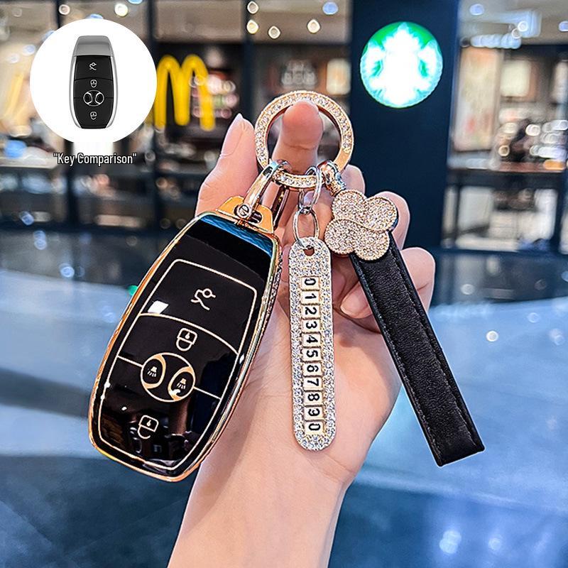 BAIC EX3 Electric Vehicle Key Fob Protective Case with Buckle Bag - Full Coverage for R600 Model