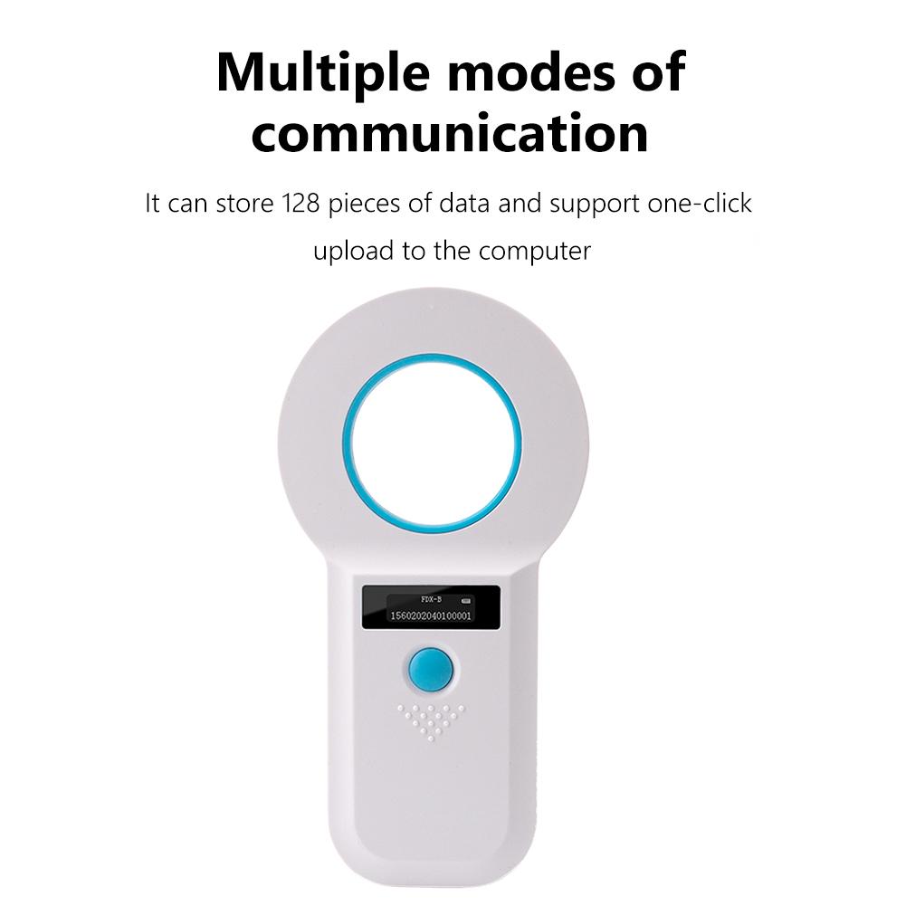 Handheld Animal Pet Microchip Reader EMID FDX-B(ISO11784/85) Pet Chip ID Scanner Animal Chip Scanner for Animal/Pet/Dog/Cat/Pig