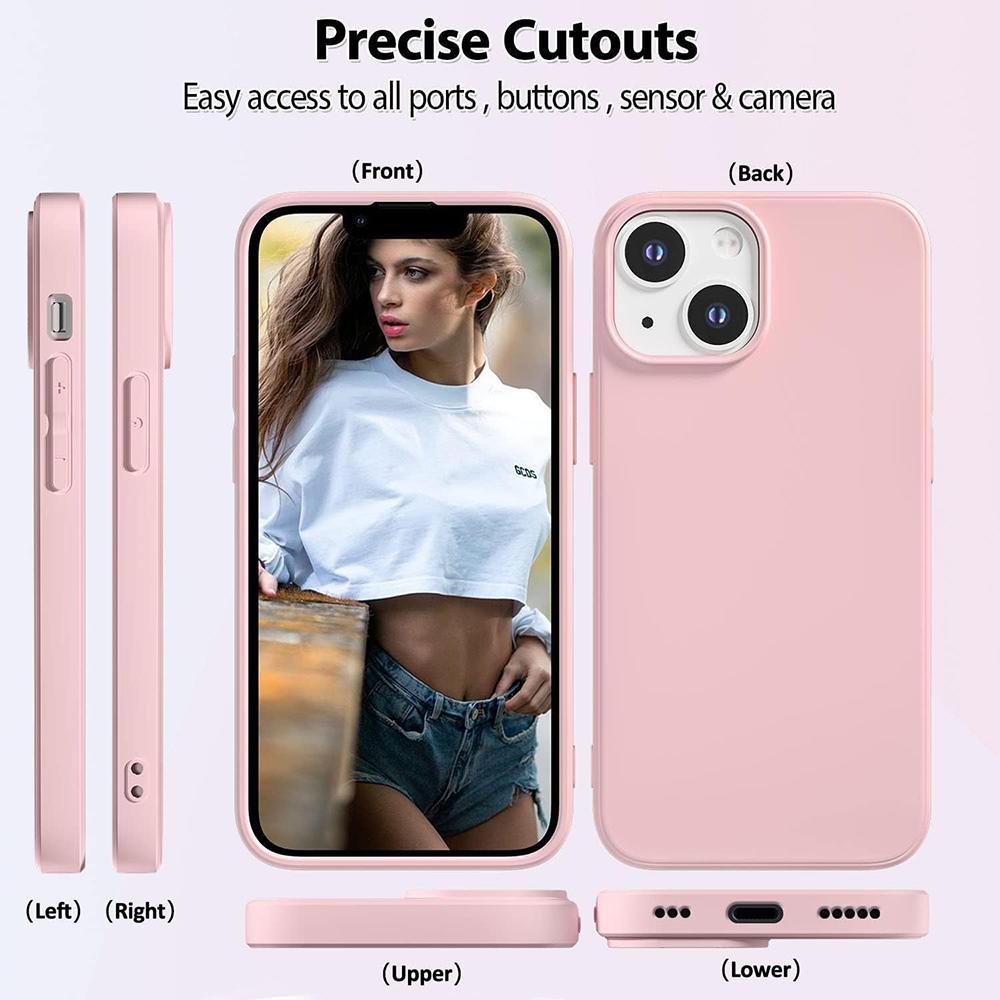Девушка Конфетный Цвет Силиконовый Мягкий Чехол Для iPhone 16e 16 15 14 13 12 11 Pro Max Plus Mini Модный Матовый Ультратонкий Задняя Крышка Чехол