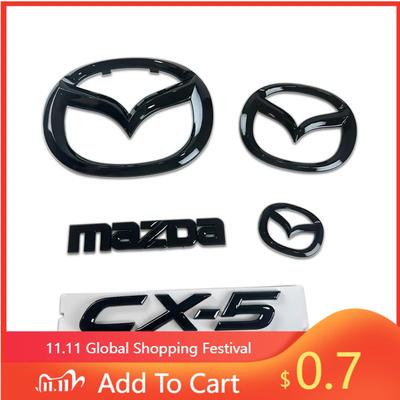 2025 Горячий Пластиковый Значок Переднего Багажника Автомобиля для Mazda CX-5 CX5 Значок на Руль 3D Наклейка на Кузов Заменяемая Задний Хвост Модификация Декор