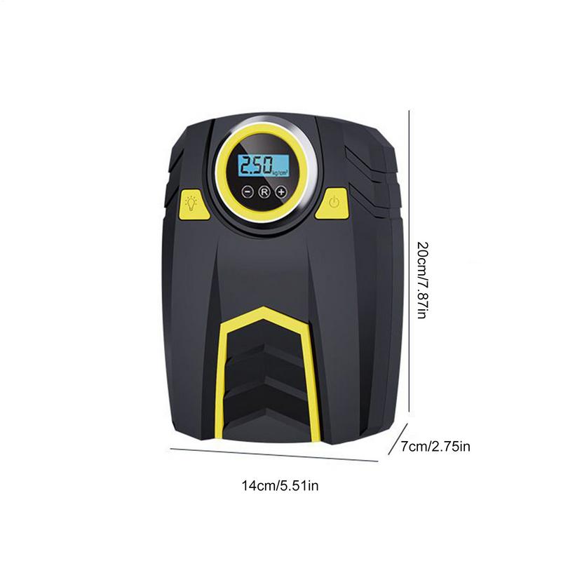 Портативный воздушный компрессор Насос для накачивания шин Портативный воздушный компрессор 3 режима яркости Компактный Многофункциональный Аксессуары для спорта