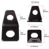 Car Modification Accessories Seat Belt Iron Plate Fixer 90 Degree Angle Bracket Kit L-Shaped Mounting Bracket