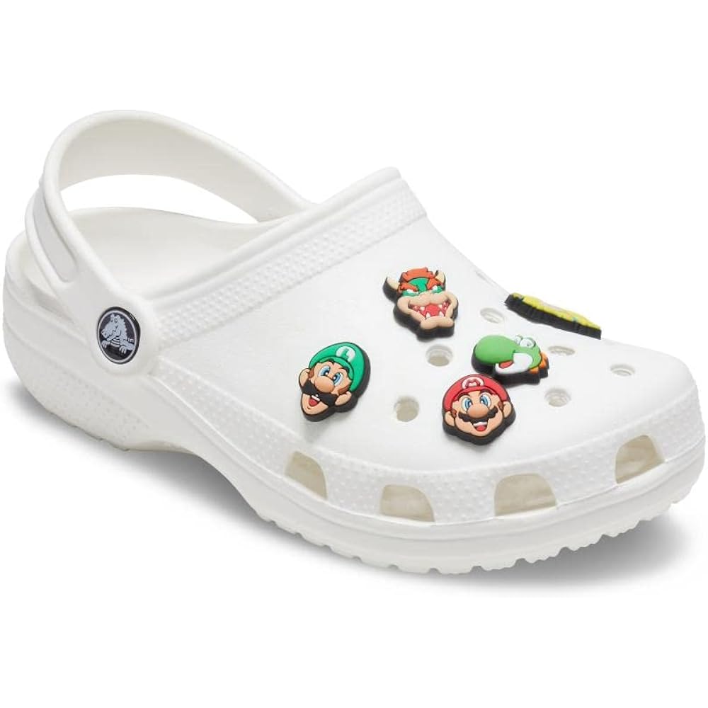 [Crocs] Jibbitz, Shoe Accessory, Shoe Charm Super Mario 5 Piece Pack, Men's Multi Free