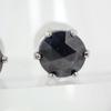 [Used] Pt900/Black Diamond/Stud/Earrings/j91-6