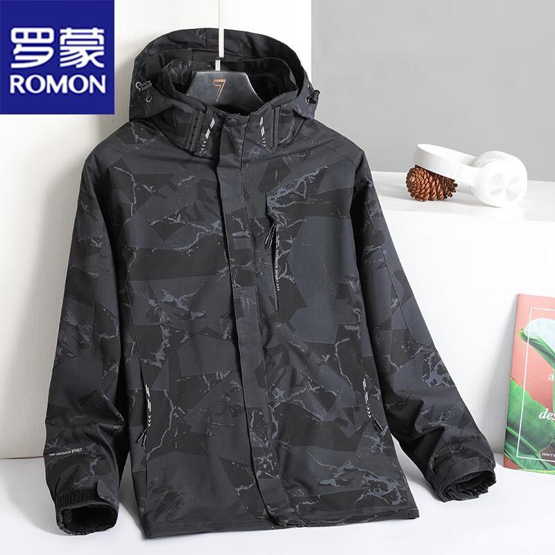 ROMON Men's 3-in-1 Windproof Water-Repellent Outdoor Jacket