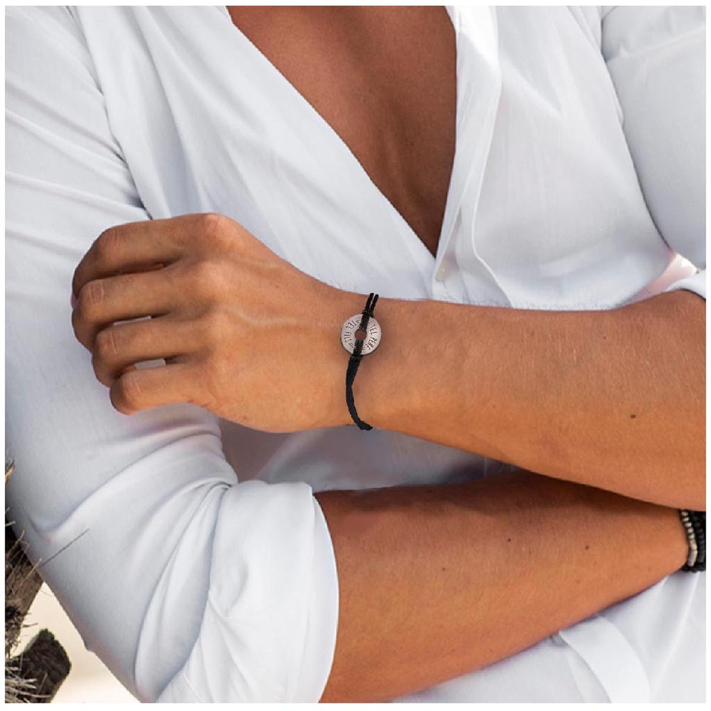 Les Trésors De Lily [R4087] - Silver 'Like Father Like Son' Men's Bracelet - 20 Mm