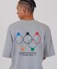 ALL DAY HOOPS International Friendship Olympic Short Sleeve T-Shirt Melange Grey