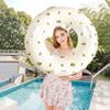 1 шт. Надувной плавательный круг с принтом, круг под мышками, надувной плавающий круг, утолщенный плавательный круг из ПВХ, подходит для бассейна, пляжа