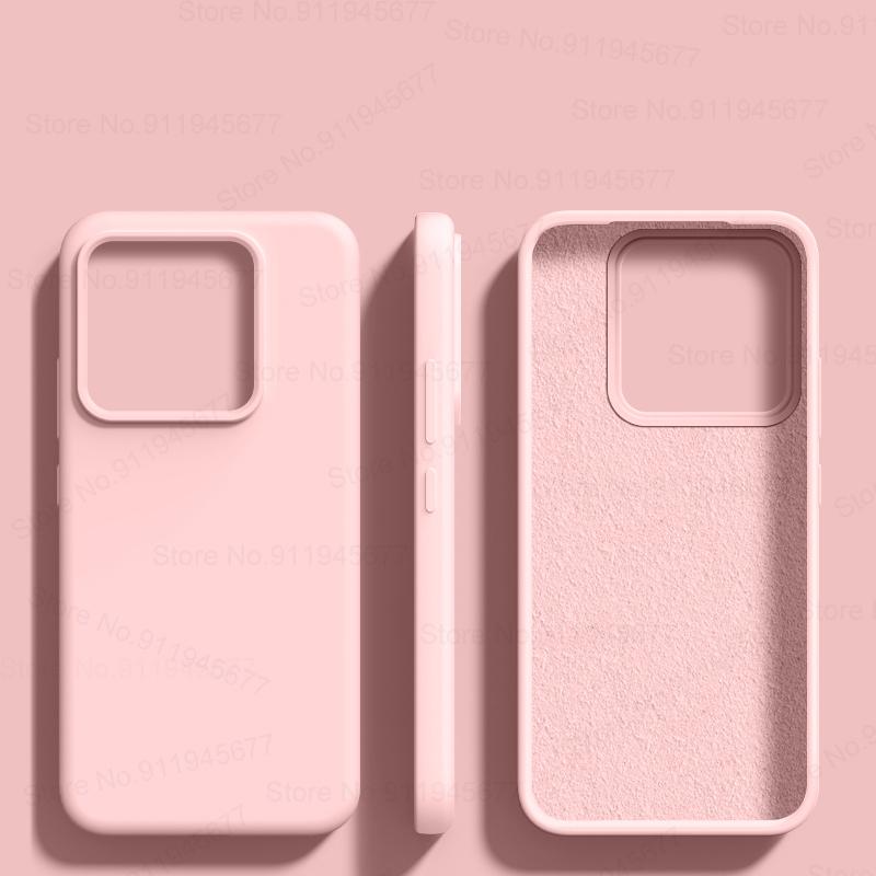 Жидкий силиконовый чехол для Xiaomi Mi 14 Ultra 13T 13 Lite 12T 12S 11T Redmi Note 13 12 11 10 Pro Plus 5G 13C Ударопрочный мягкий чехол