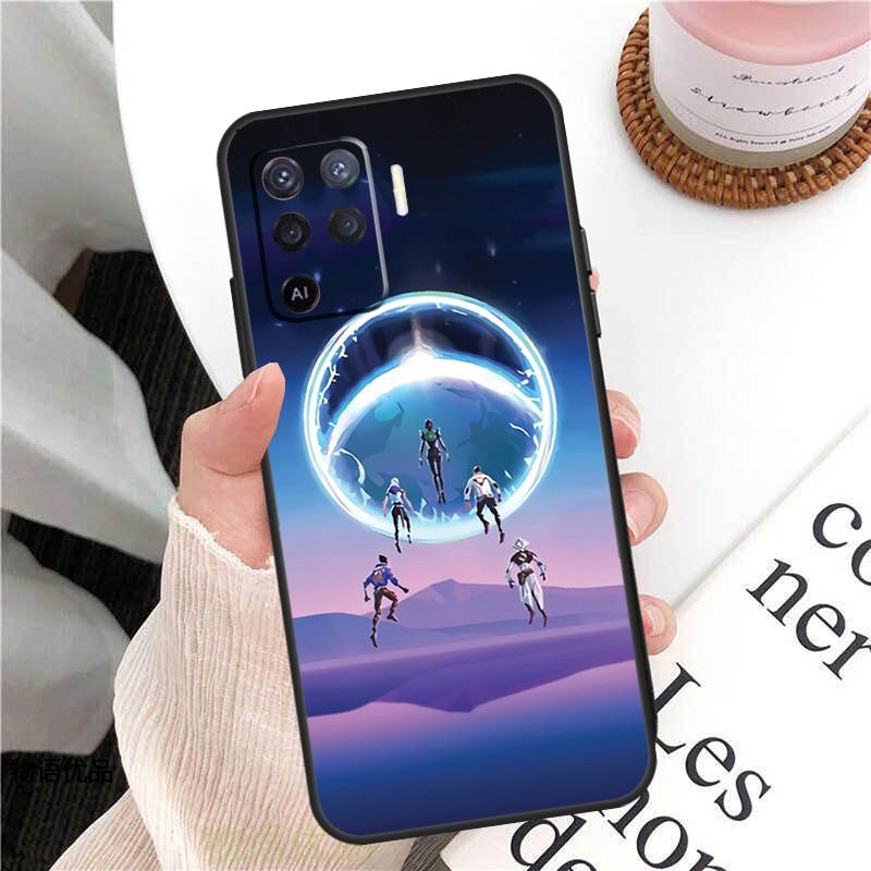 Мультяшный кейс Valorant для Oppo A98 A58 A78 A18 A38 A60 A80 A40 A77 A57 A17 A74 A54 A94 A96 A76 A16 A15 A5 Pro
