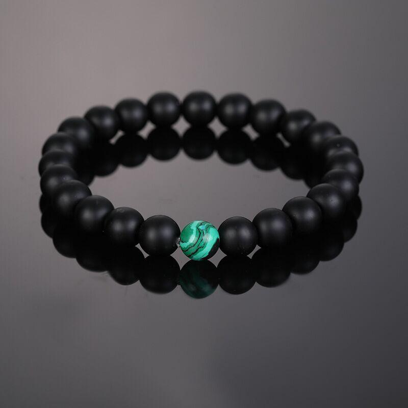 Модный женский браслет из натурального камня, цветной браслет из бисера, эластичные браслеты, энергетическая йога, украшения ручной работы