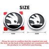 Car Sticker 2pcs 80/90/100mm Car Front Hood Badge Rear Trunk Emblem Sticker for Skoda Rapid Fabia Octavia 2 A7 Yeti Superb 3 A5 